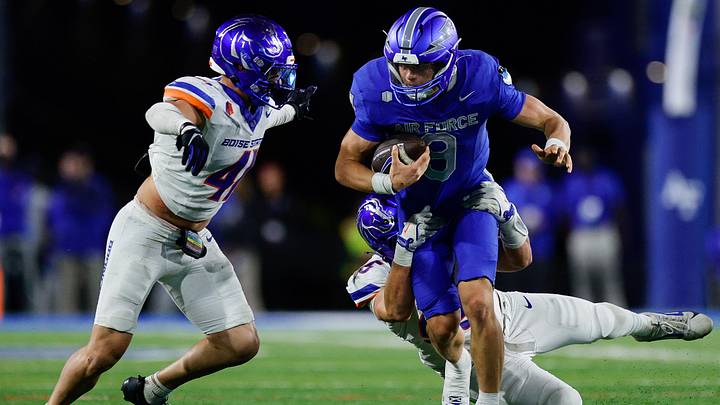 Boise State's Max Stege (right) and Boen Phelps. Boise State's Max Stege (right) and Boen Phelps.
