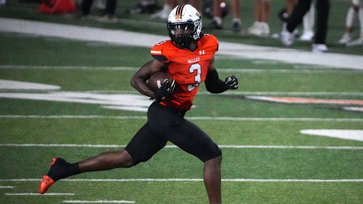 Zay Robinson, a senior for West Des Moines Valley, is an Iowa State verbal commit. He will compete in the state semifinals this week. Zay Robinson, a senior for West Des Moines Valley, is an Iowa State verbal commit. He will compete in the state semifinals this week.