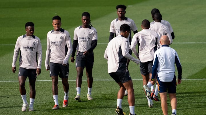 Real Madrid C.F. Training Session And Press Conference - UEFA Champions League 2024/25 League Phase