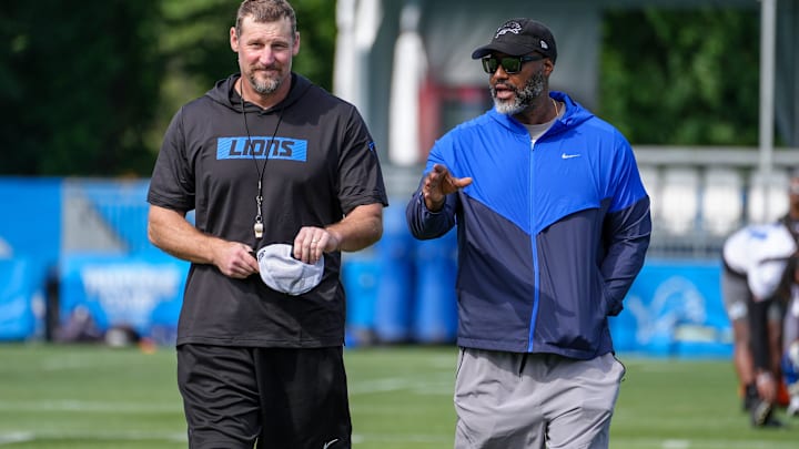 Detroit Lions head coach Dan Campbell and exec. vice president and general manager Brad Holmes 