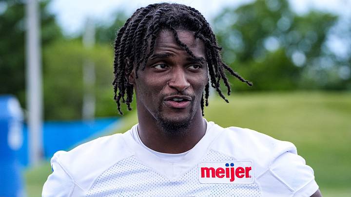 Detroit Lions cornerback Ennis Rakestraw Jr. (2) speaks to media members after practice during mini camp at Meijer Performance Center in Allen Park on Tuesday, June 16, 2026. Detroit Lions cornerback Ennis Rakestraw Jr. (2) speaks to media members after practice during mini camp at Meijer Performance Center in Allen Park on Tuesday, June 16, 2026.