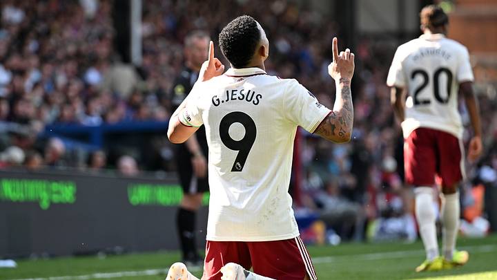 Gabriel Jesus was heavily involved at Selhurst Park Gabriel Jesus was heavily involved at Selhurst Park