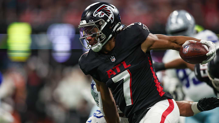 Atlanta Falcons running back Bijan Robinson totaled a season-high 145 yards from scrimmage against the Dallas Cowboys.