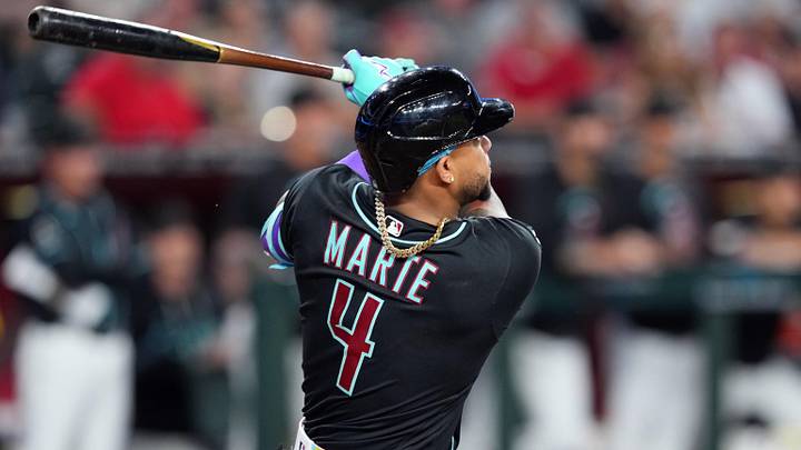 May 19, 2026; Phoenix, Arizona, USA; Arizona Diamondbacks second baseman Ketel Marte (4) hits a three run walk off home run during the ninth inning at Chase Field. Mandatory Credit: Joe Camporeale-Imagn Images May 19, 2026; Phoenix, Arizona, USA; Arizona Diamondbacks second baseman Ketel Marte (4) hits a three run walk off home run during the ninth inning at Chase Field. Mandatory Credit: Joe Camporeale-Imagn Images