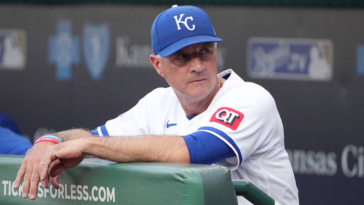 Jul 20, 2026; Kansas City, Missouri, USA; Kansas City Royals manager Matt Quatraro (33) looks out from the dugout against the San Francisco Giants prior to the game at Kauffman Stadium. Mandatory Credit: Denny Medley-Imagn Images Jul 20, 2026; Kansas City, Missouri, USA; Kansas City Royals manager Matt Quatraro (33) looks out from the dugout against the San Francisco Giants prior to the game at Kauffman Stadium. Mandatory Credit: Denny Medley-Imagn Images