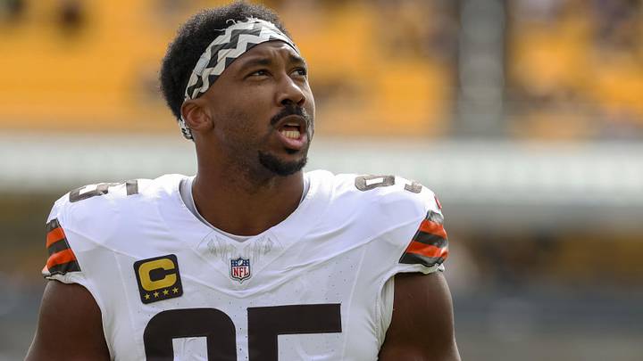 Cleveland Browns defensive end Myles Garrett. Cleveland Browns defensive end Myles Garrett.
