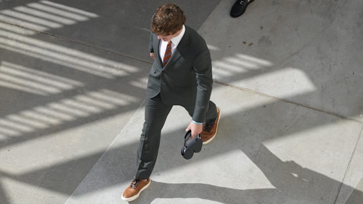 The college football player with the highest NIL valuation from On3 announced he would forego the NFL draft, return to the field in 2026 and explained his decision.