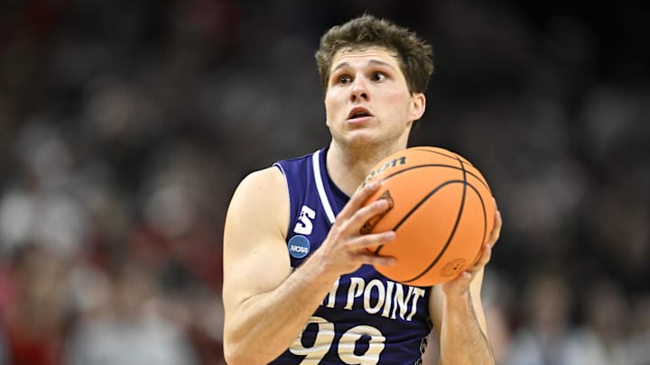 High Point guard Chase Johnston hit a legendary shot to upset No. 5 Wisconsin in the first round of the men’s NCAA tournament.