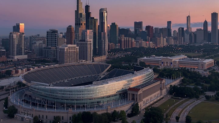 Jul 17, 2020; Chicago, Illinois, USA; A general view of Soldier Field.  Mandatory Credit: Quinn Harris-USA TODAY NETWORK