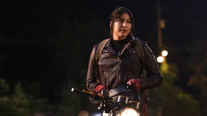 Alaqua Cox as Maya Lopez in Marvel Studios' Echo, releasing on Hulu and Disney+. Photo by Chuck Zlotnick. ©Marvel Studios 2023. All Rights Reserved.