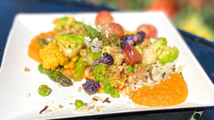 Honey-glazed cauliflower at 2024 Epcot Flower and Garden Festival