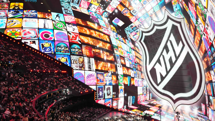 Jun 28, 2024; Las Vegas, Nevada, USA; A general view in the first round of the 2024 NHL Draft at The Sphere. Mandatory Credit: Joe Camporeale-Imagn Images