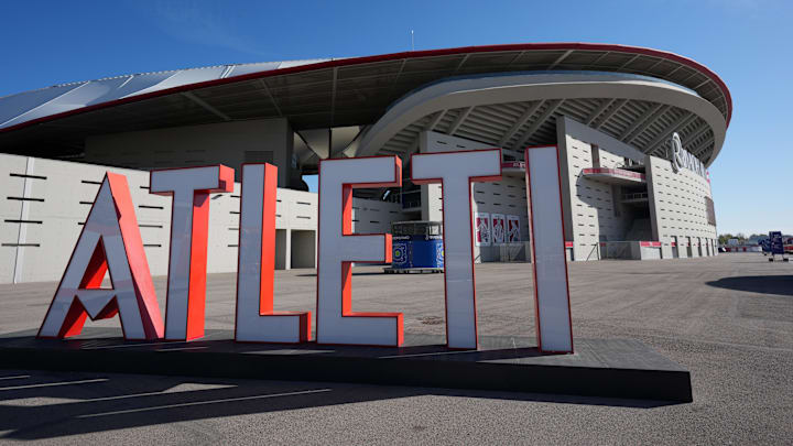 Nov 12, 2025; Madrid, Spain; A general overall view of Estadio Riyadh Air Metropolitano. The stadium is the home of Atletico Madrid.