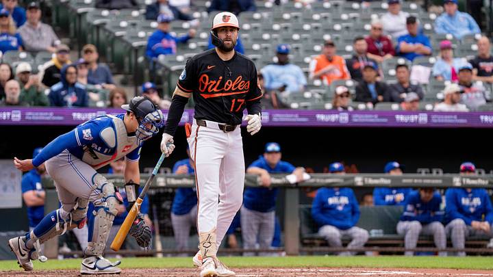 Sep 23, 2026; Baltimore, Maryland, USA; Baltimore Orioles outfielder Colton Cowser (17) hits a foul ball during the eighth inning at Oriole Park at Camden Yards. Mandatory Credit: Jamie LeBlanc-Imagn Images Sep 23, 2026; Baltimore, Maryland, USA; Baltimore Orioles outfielder Colton Cowser (17) hits a foul ball during the eighth inning at Oriole Park at Camden Yards. Mandatory Credit: Jamie LeBlanc-Imagn Images
