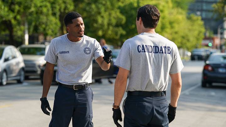 CHICAGO FIRE -- "New Blood" Episode 1501 -- Pictured: Da'Vinchi as Marcus Burke 