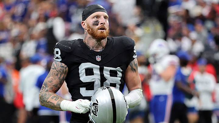 Maxx Crosby, defensivo de Las Vegas Raiders. Maxx Crosby, defensivo de Las Vegas Raiders.