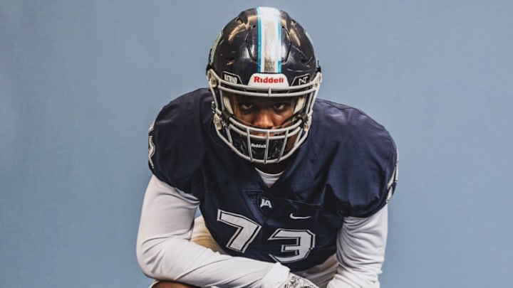 Nebraska football recruit Caden Moss is the No. 1 offensive tackle in the 2027 class.