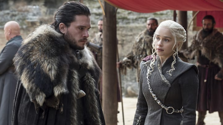 Jon Snow and Daenerys Targaryen in Game of Thrones