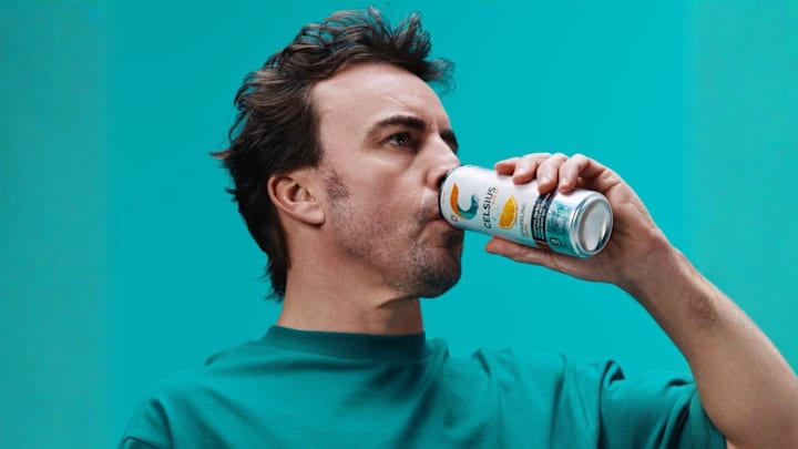 Fernando Alonso Aston Martin Aramco F1 and CELSIUS