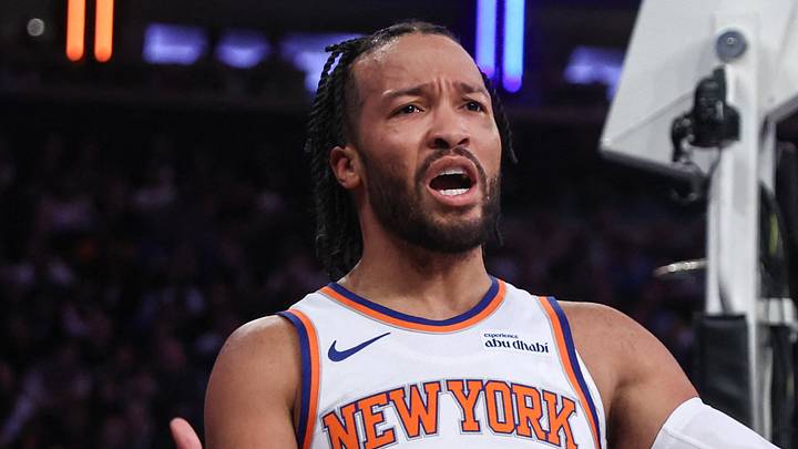 Nov 12, 2025; New York, New York, USA; New York Knicks guard Jalen Brunson (11) reacts after getting called for a foul in the first quarter against the Orlando Magic at Madison Square Garden. Mandatory Credit: Wendell Cruz-Imagn Images Nov 12, 2025; New York, New York, USA; New York Knicks guard Jalen Brunson (11) reacts after getting called for a foul in the first quarter against the Orlando Magic at Madison Square Garden. Mandatory Credit: Wendell Cruz-Imagn Images