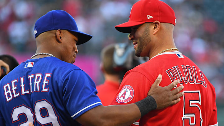 Jun 2, 2018; Anaheim, CA, USA; The Los Angeles Angels honored Los Angeles Angels first baseman