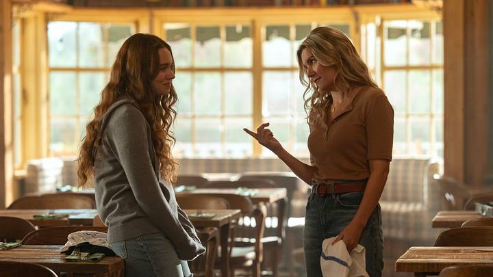 Sadie Soverall as Percy Fraser, Elisha Cuthbert as Sue Florek in Every Year After. Image courtesy Justine Yeung/Prime Video Sadie Soverall as Percy Fraser, Elisha Cuthbert as Sue Florek in Every Year After. Image courtesy Justine Yeung/Prime Video