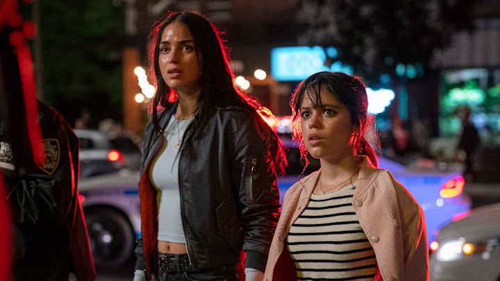 Melissa Barrera (“Sam Carpenter”), left, and Jenna Ortega (“Tara Carpenter”) stars in Paramount Pictures and Spyglass Media Group's "Scream VI."