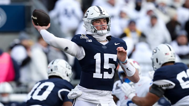 Penn State Nittany Lions quarterback Drew Allar (15)