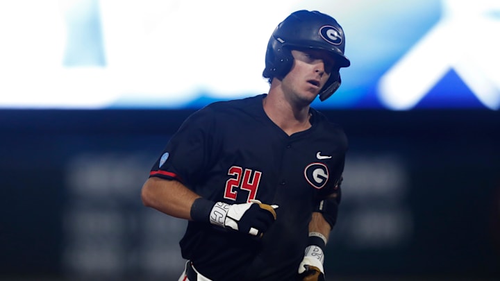 Colorado Rockies top prospect Charlie Condon during his college playing days at Georgia. 