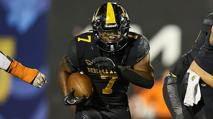 American Heritage running back Byron Louis rushed for more than 1,700 yards for the Class 4A state champion Patriots.