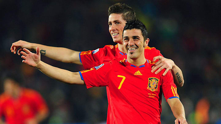 David Villa (front) and Fernando Torres helped led Spain to greatness.
