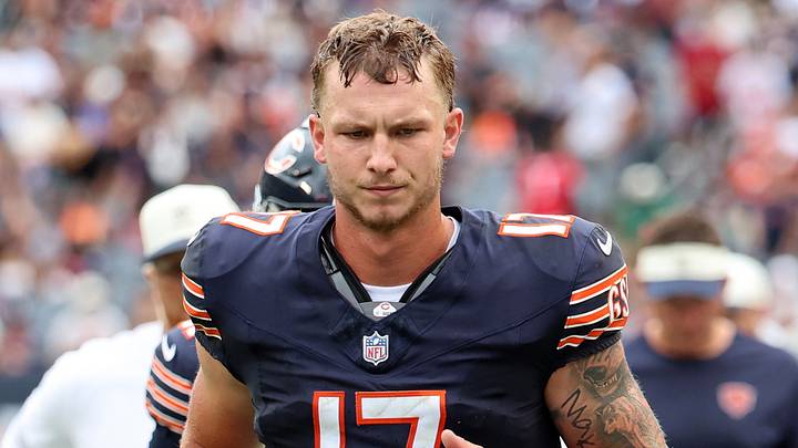Chicago Bears quarterback Tyson Bagent