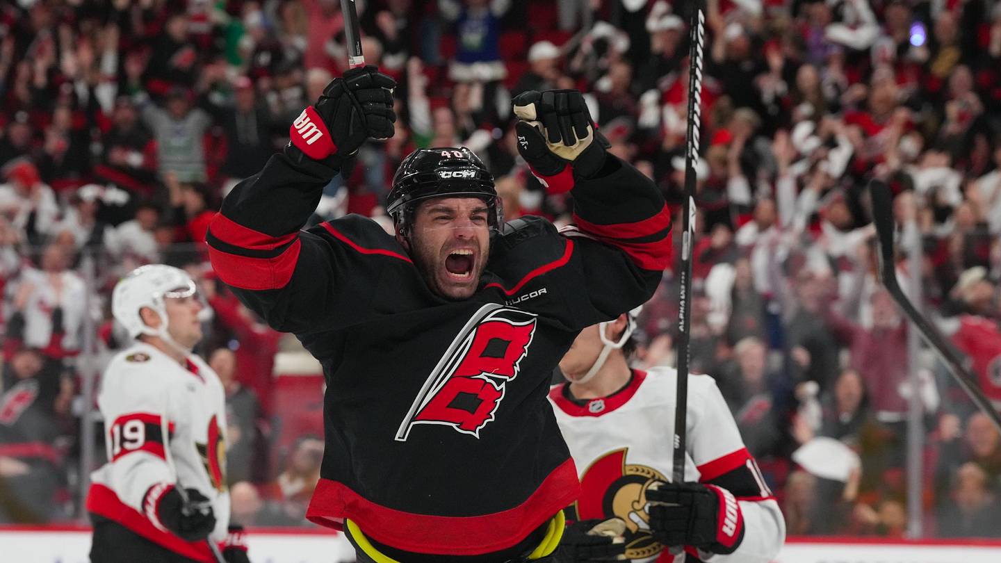 Carolina wins Game 2 twice, but the second one is what matters as Martinook ends it