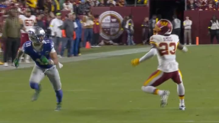 Jaxon Smith-Njigba created a lot of separation against the Commanders.