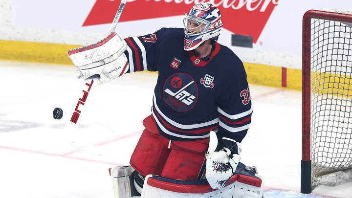 Winnipeg Jets goaltender Connor Hellebuyck Winnipeg Jets goaltender Connor Hellebuyck