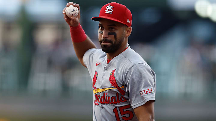 St. Louis Cardinals utility man José Fermin makes a play against the Milwaukee Brewers.