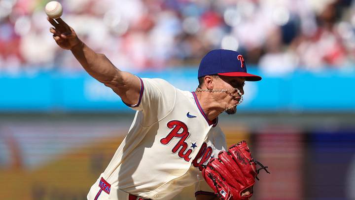Sep 6, 2026; Philadelphia, Pennsylvania, USA; Philadelphia Phillies pitcher Alex McFarlane (71) throws a pitch during the eighth inning against the Atlanta Braves at Citizens Bank Park. Mandatory Credit: Bill Streicher-Imagn Images Sep 6, 2026; Philadelphia, Pennsylvania, USA; Philadelphia Phillies pitcher Alex McFarlane (71) throws a pitch during the eighth inning against the Atlanta Braves at Citizens Bank Park. Mandatory Credit: Bill Streicher-Imagn Images