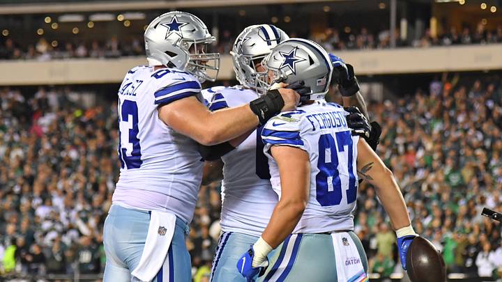 Bet on Jake Ferguson to score a touchdown against the Eagles on Monday Night Football. Bet on Jake Ferguson to score a touchdown against the Eagles on Monday Night Football.