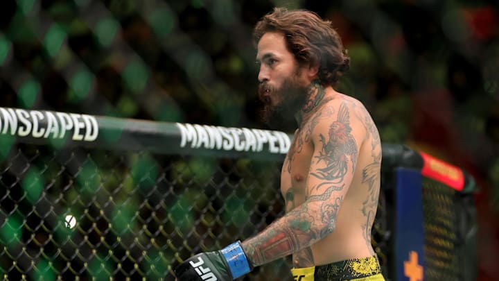 Mar 9, 2024; Miami, Florida, USA; Marlon Vera before his fight with Sean O’Malley (not shown) during UFC 299 at Kayesa Center.