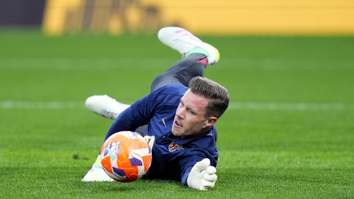 Último jogo de Ter Stegen foi a derrota por 3 a 2 para o Villarreal, em maio, pelo Campeonato Espanhol Último jogo de Ter Stegen foi a derrota por 3 a 2 para o Villarreal, em maio, pelo Campeonato Espanhol