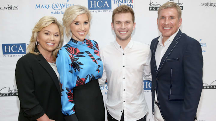 Julie Chrisley, Savannah Chrisley, Chase Chrisley, And Todd Chrisley At The 17th Annual Waiting for Wishes Celebrity Dinner