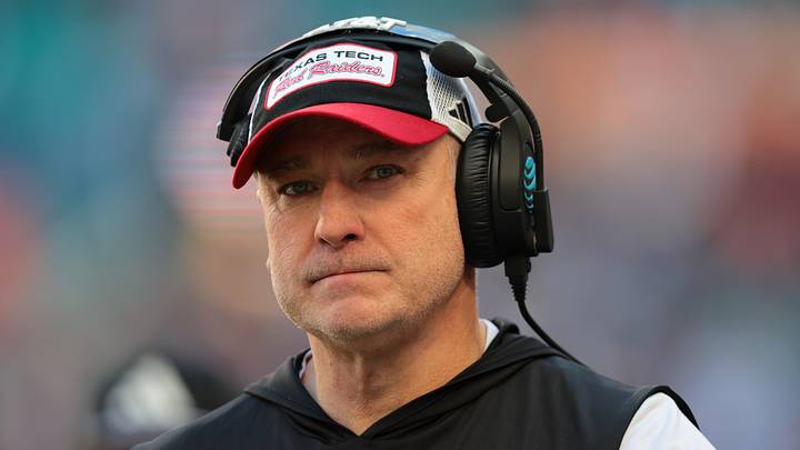 Texas Tech Red Raiders head coach Joey McGuire on the sidelines against the Oregon Ducks during the first half of the 2025 Orange Bowl and quarterfinal game of the College Football Playoff at Hard Rock Stadium. Texas Tech Red Raiders head coach Joey McGuire on the sidelines against the Oregon Ducks during the first half of the 2025 Orange Bowl and quarterfinal game of the College Football Playoff at Hard Rock Stadium.