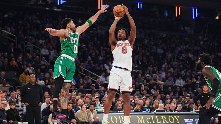 The Knicks' dynamic with the Celtics has changed. The Knicks' dynamic with the Celtics has changed.