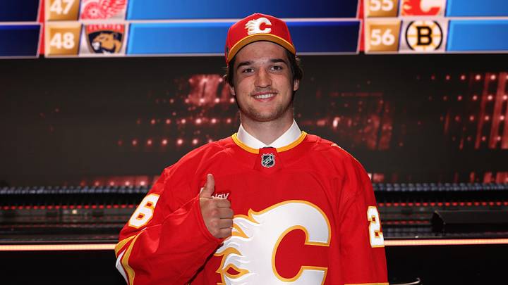 Chase Harrington of the Calgary Flames
