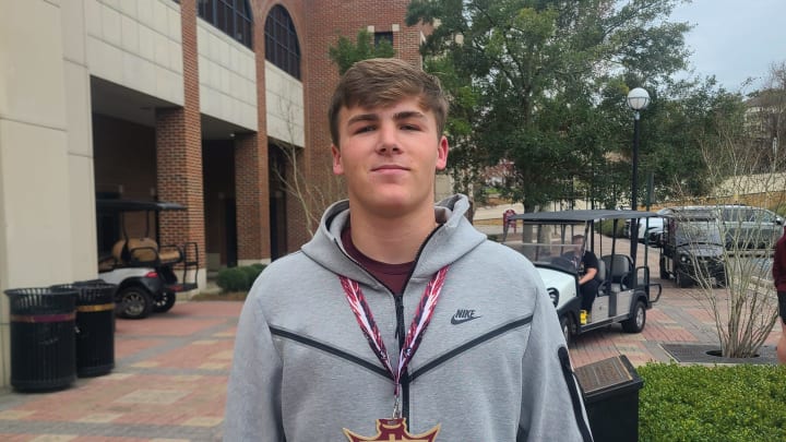 2025 QB prospect Luke Nickel talks about his recruitment process on Jan. 21, 2023 at FSU's Junior Day. 2025 QB prospect Luke Nickel talks about his recruitment process on Jan. 21, 2023 at FSU's Junior Day.