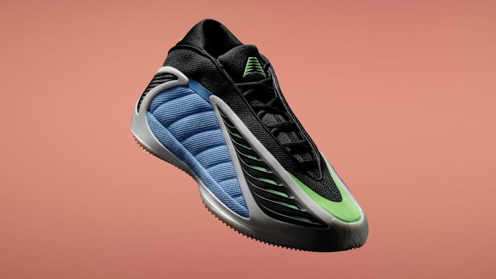 The adidas Anthony Edwards 2 'Blue Burst' colorway. The adidas Anthony Edwards 2 'Blue Burst' colorway.