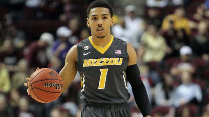 Feb 7, 2013; College Station, TX, USA; Missouri Tigers guard Phil Pressey (1) dribbles the ball against the Texas A&M Aggies in the first half at Reed Arena. Mandatory Credit: Brett Davis-Imagn Images Feb 7, 2013; College Station, TX, USA; Missouri Tigers guard Phil Pressey (1) dribbles the ball against the Texas A&M Aggies in the first half at Reed Arena. Mandatory Credit: Brett Davis-Imagn Images