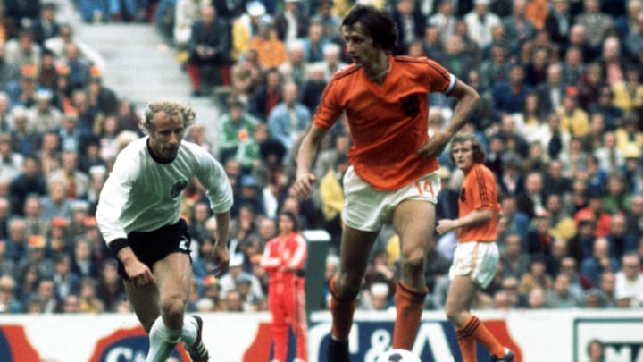 Johan Cruyff con Holanda en el Mundial del 74