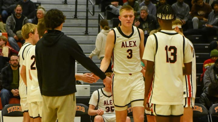 Alexandria boys basketball junior Chase Thompson and the Cardinals play Totino-Grace in the 2025 MSHSL Class 3A semifinal