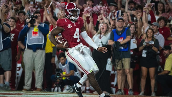 Alabama Crimson Tide quarterback Jalen Milroe (4)